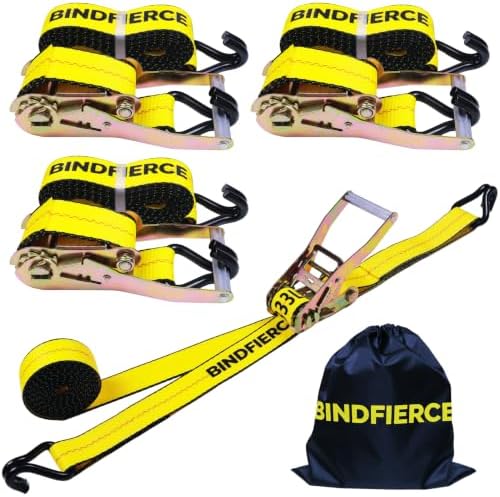 4Pack Ratchet Straps Heavy Duty by Unknown