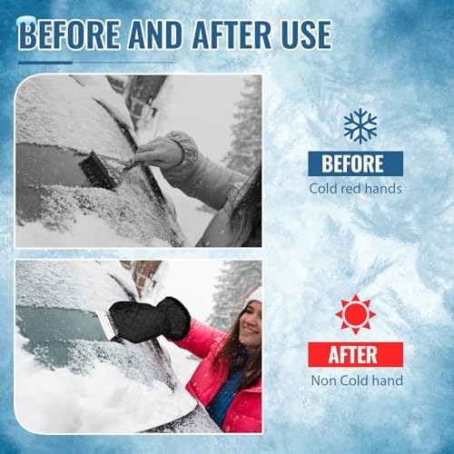 WILLBOND Ice Scraper with Glove Waterproof Ice Scrapers - Image 4