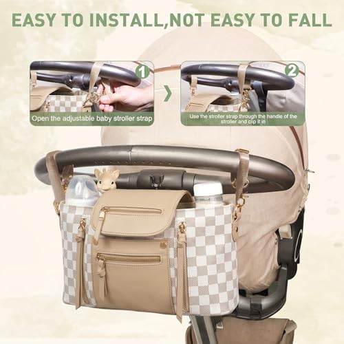 miss fong Checkered Stroller Caddy - Image 5