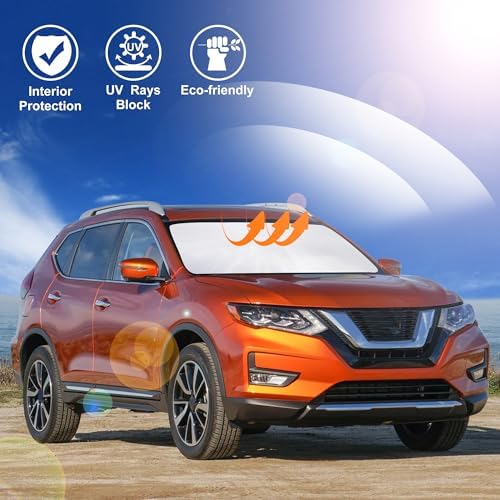Windshield Sun Shade for 2014-2020 Nissan Rogue Accessories - Image 5