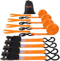 1" x 12' Heavy Duty Ratchet Straps by Unknown