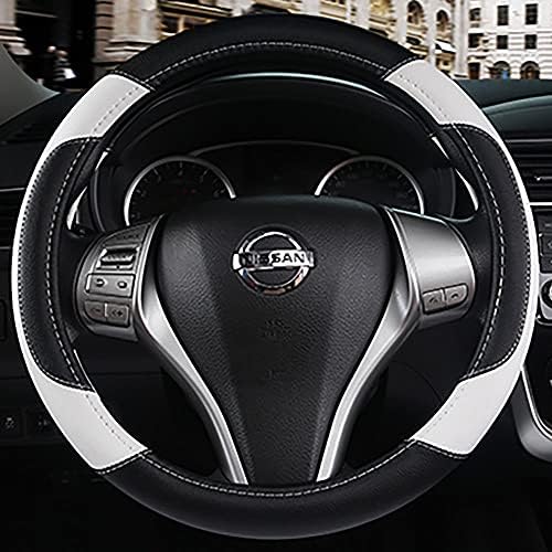 Leather Car Steering Wheel Cover, Universal Fit - Image 4