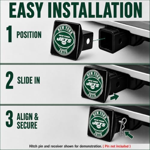New York Jets Trailer Hitch Cover - Image 5