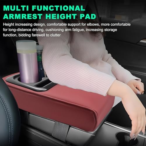 Car Center Console Armrest Pillow, Memory Foam Auto Armrest Box Cover - Image 4