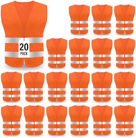 Safety Vest, Reflective High Visibility Construction Vest by KLMN-Safety