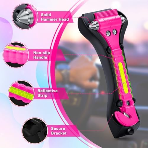 THINKWORK 2-in-1 Pink Car Window Breaker - Image 5