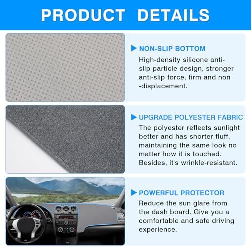 Autorder Gray Dashboard Cover Mat - Image 6