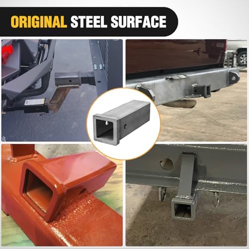 Nilight Hitch Adapter 1-1/4" x 6" Combo Bar Trailer Receiver Tube | Weld-on Raw - Image 4