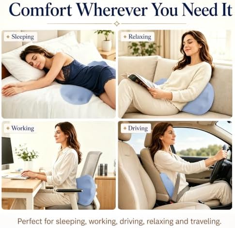 Fledano Lumbar Pillow for Sleeping, Lumbar Support Pillow for Bed for Back Pain - Image 5