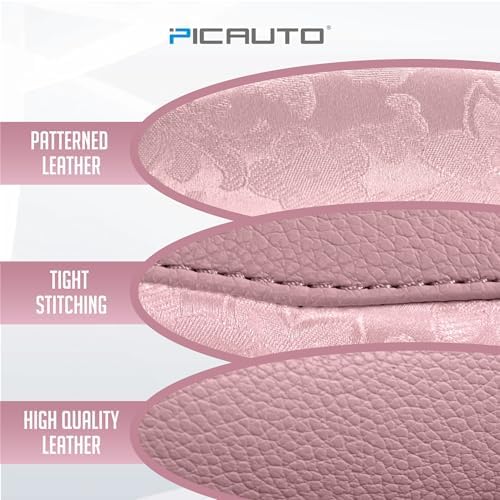 PIC AUTO Steering Wheel Cover, Universal Fit 14.5"–15.5", Soft PU Grain Leather - Image 4