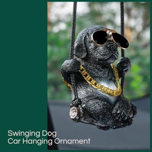 Floruit Labrador Retriever Car Mirror Hanging Accessories Cute Swinging Dog - Image 4