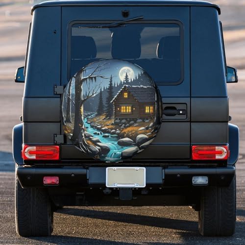 Mountains and Forests Spare Tire Cover Weatherproof Wheel Tire Cover Wheel - Image 2