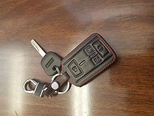 Leather Smart Remote Key Fob Case Holder Cover Compatible - Image 3