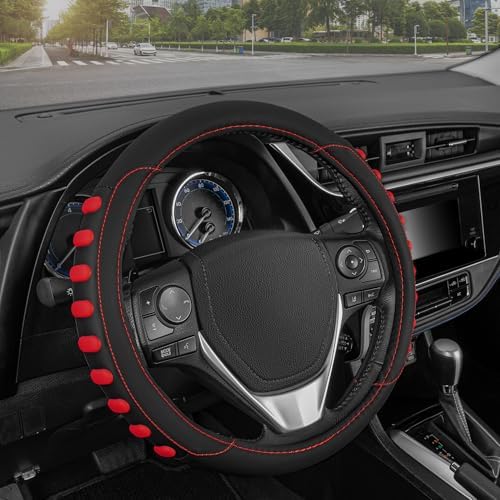 Motor Trend FlexGrip Red Steering Wheel Cover by MotorTrend