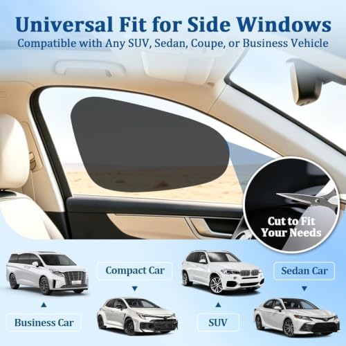 Car Window Shade for Driver Windows, Roll Windows UP & Down丨Static Cling - Image 3