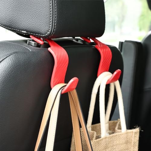 Osilly Car Seat Headrest Hook, 4 Pack Auto Seat Hanger Storage Organizer - Image 6