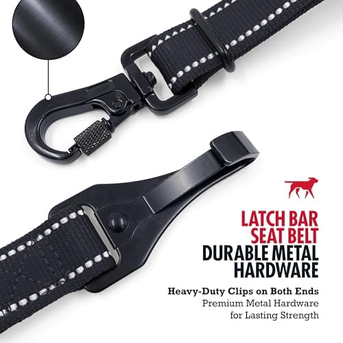 Tuff Pupper Dog Car Safety Belt | Adjustable 16–26" Latch Hook Seatbelt - Image 7