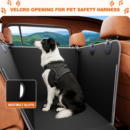 njnj Half Dog Car Seat Cover for Back Seat - Image 5