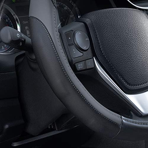 Motor Trend SportDrive Faux Leather Steering Wheel Cover, Standard 15 inch Size - Image 4
