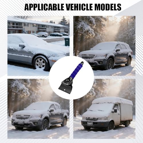 Ice Scraper for Cars and Small Trucks, Ice Scrapers for Car Windshield - Image 7