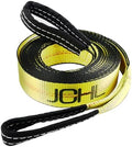 Recovery Tow Strap with Reinforced Loops 2inx20ft Heavy Duty 26, 000lb Break by JCHL