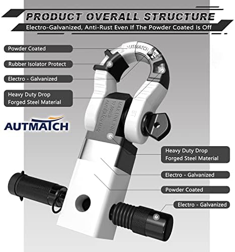 AUTMATCH Hitch Tightener Anti-Rattle Clamp - Image 2