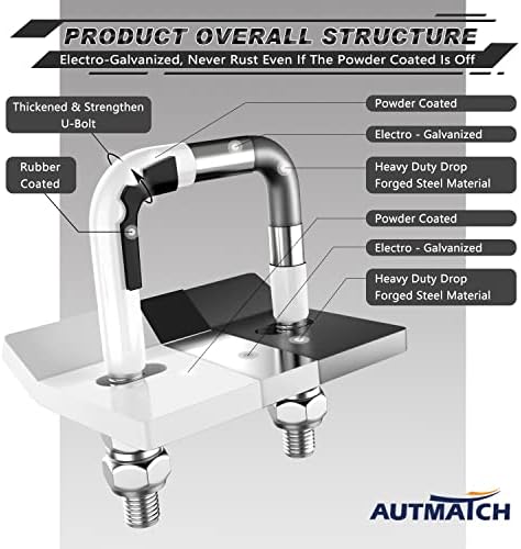 AUTMATCH Hitch Tightener Anti-Rattle Clamp - Image 5