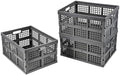 Aebeky 3-Pack Plastic Collapsible Storage Crates-30L, Foldable Plastic Crates by Aebeky