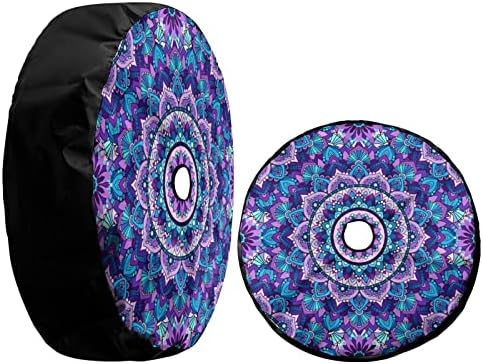 Bohemian Style Mandala Print Spare Tire Cover - Image 3