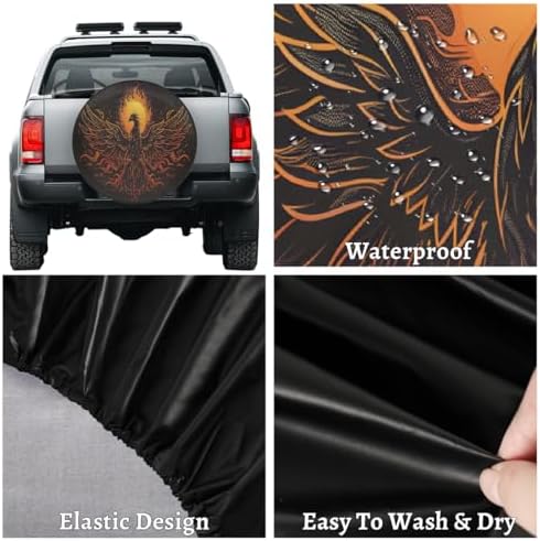 Phoenix Sun Art Spare Tire Cover Dust-Proof Wheel Protector - Image 4