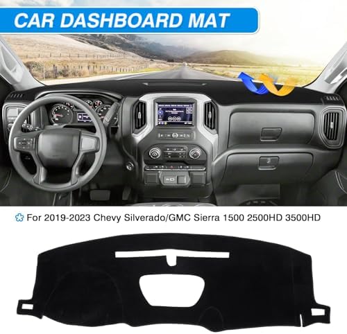 Cartist Dash Cover for 2019-2025 Chevy Silverado 1500 2500HD 3500HD - Image 2