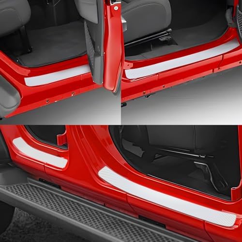 No Adhesive Magnetic Car Door Sill Protector, Anti-Scratch Carbon Fiber Door - Image 6
