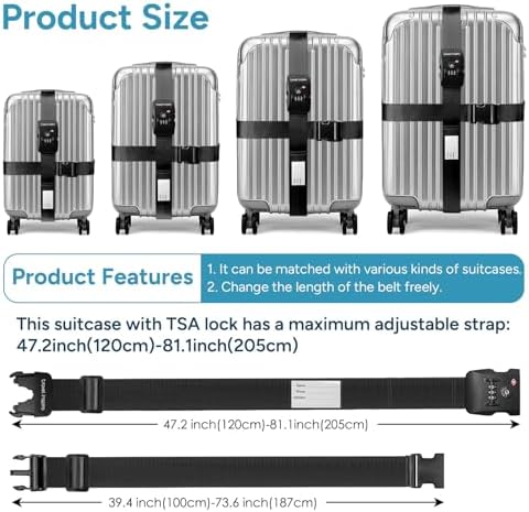Travel Inspira Anti-Theft Suitcase Belt - Image 5