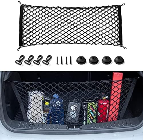 Amiss 2 Packs Cargo Net Stretchable. Adjustable Elastic Trunk Storage Net - Image 2