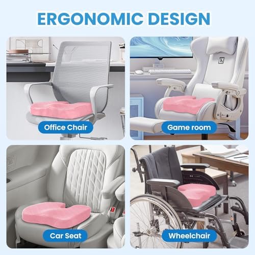 TushGuard Seat Cushion, Memory Foam Office Chair Cushion - Image 5