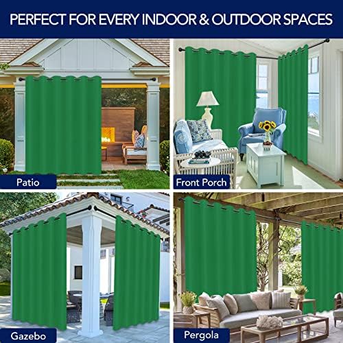 PureFit Outdoor Curtains for Patio Waterproof Weatherproof Outside Curtains - Image 5