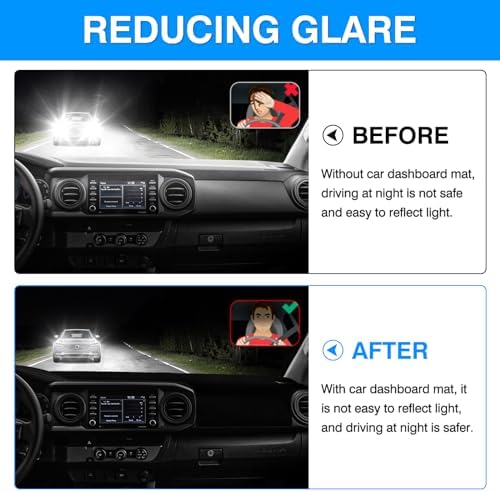 Autorder Dashboard Cover Mat for 2016-2021 2022 2023 Toyota Tacoma Accessories - Image 4