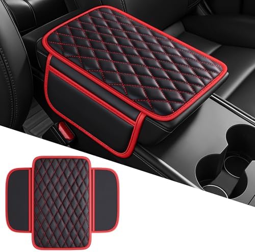 Leather Waterproof Car Armrest Console Pad - Image 2