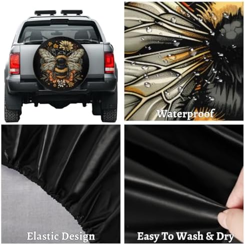 Bee Spare Tire Cover Waterproof Dust-Proof Spare Wheel Covers - Image 4