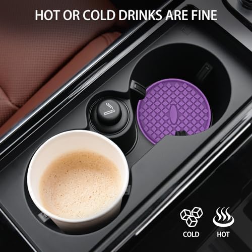 ME.FAN Car Cup Coasters Silicone Car Coasters/Cup Mats, Non-Slip Recessed Car - Image 5