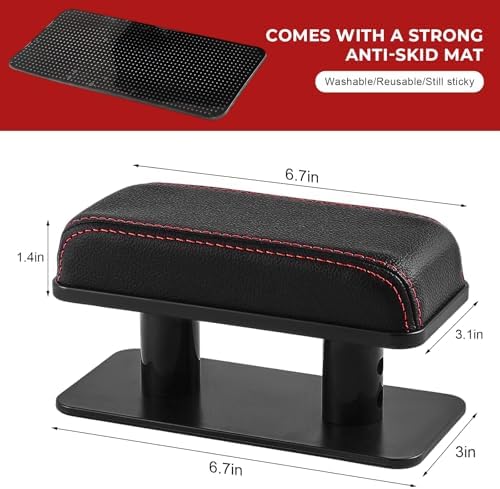 Car Armrest Pad, Ergonomic Adjustable Auto Arm Rest Cushion Elbow Support - Image 2