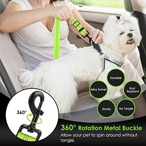 SlowTon Dog Car Seat Belt, 3 in 1 Latch Bar Attachment Dog Safety Seatbelt - Image 3