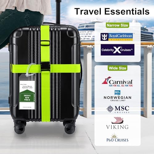 Gostwo 8 Pack Luggage Straps and Cruise Tags Set - Image 5