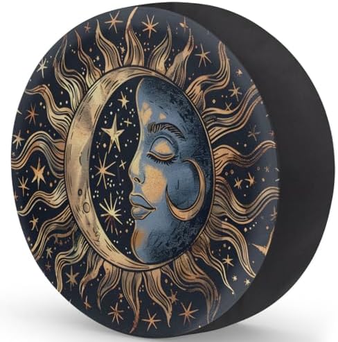 Rv Spare Tire Cover Wheel Boho Moon Ethnic Tire Covers Wheel Protectors - Image 2