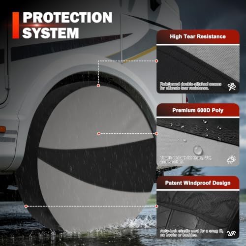 Explore Land Tire Covers 4 Pack Fit Tire Diameters 32"-34.75" - Image 5