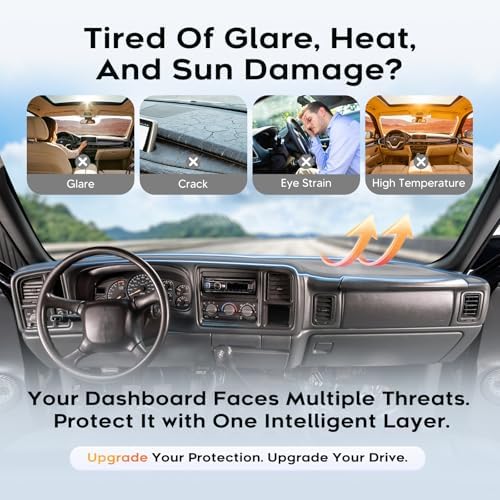 CARTIST Gray Dash Cover for 1999‑2006 Chevrolet Chevy Silverado GMC Sierra - Image 6