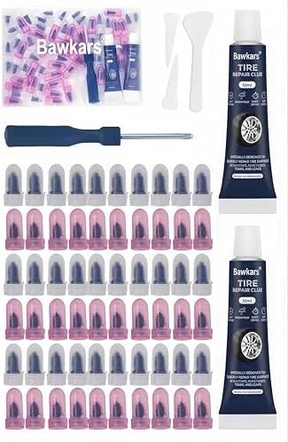 63 PCS Tire Repair Rubber Nails Kit by Unknown