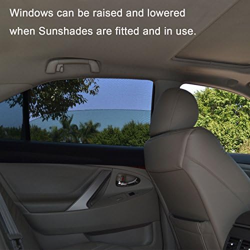 TFY Universal Car Rear Side-Door Square-Window Sunshades - Image 4