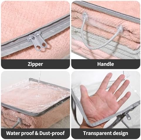 10 PCS Clear Zippered Storage Bags - Image 3
