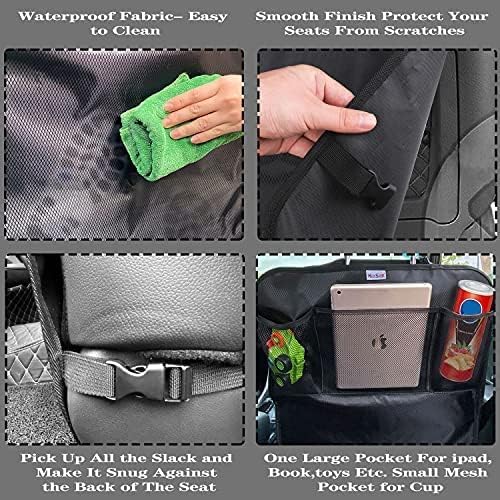Meolsaek Kick Mats Back Seat Protector, Waterproof Oxford Seat Back Protector - Image 6
